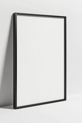 Empty frame mockup isolated on white background