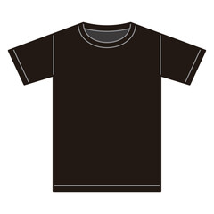 Naklejka premium 半袖Tシャツの絵型イラスト