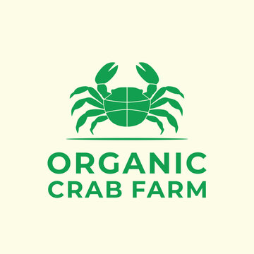 Breeding, raising, and harvesting fish, shellfish. Aquaculture. Farm cultivation of seafood. Seafood farm logo. Organic eco-friendly food nutricion production, farm and sales meat crab, lobster, fish.