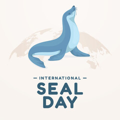vector graphic of International Seal Day ideal for International Seal Day celebration.