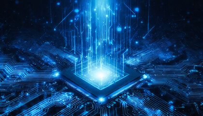 Abstract technology background with connection lines and dots. 3D Rendering