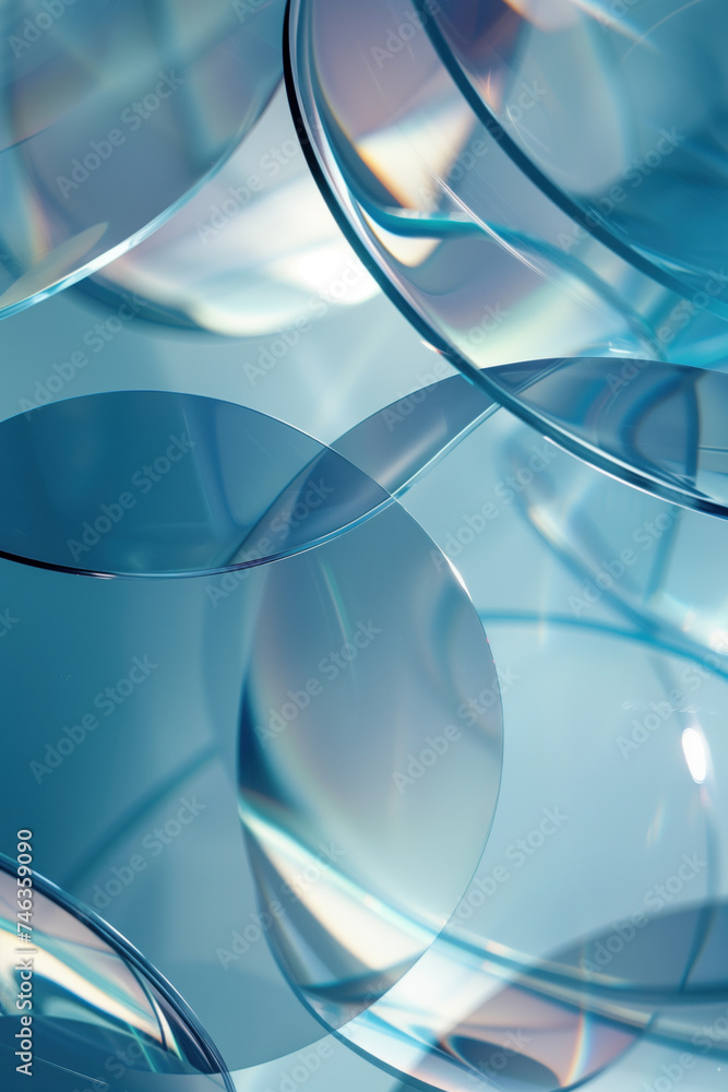 Poster abstract background with reflections and caustics. hi-tech. futuristic background image. created wit