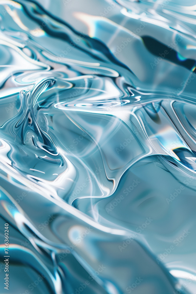 Poster abstract background with reflections and caustics. hi-tech. futuristic background image. created wit