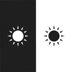 Vector set of sun icons. Different sun drawing collection. Summertime figure concept. icons set.
