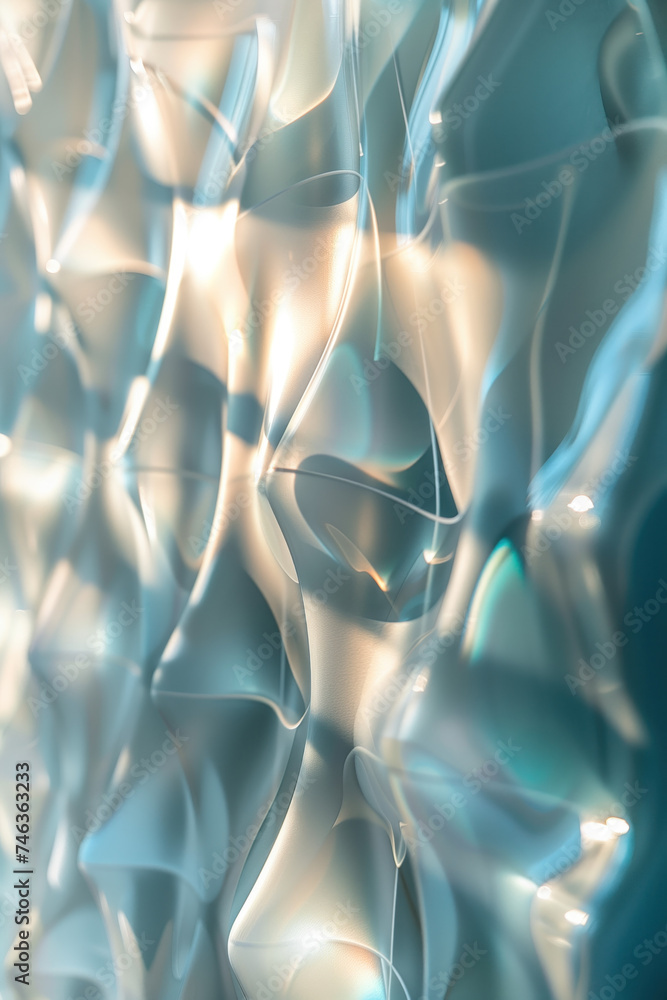 Poster abstract background with reflections and caustics. hi-tech. futuristic background image. created wit