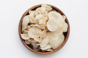 White jelly mushroom or white ear mushroom