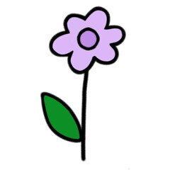 Hand drawn illustration of a flower