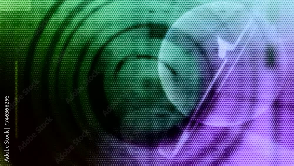 Poster animated moving motion background showing planet earth from space