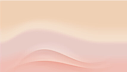 Nude gradient. Pastel nude background with soft wave, modern vector gradient design.