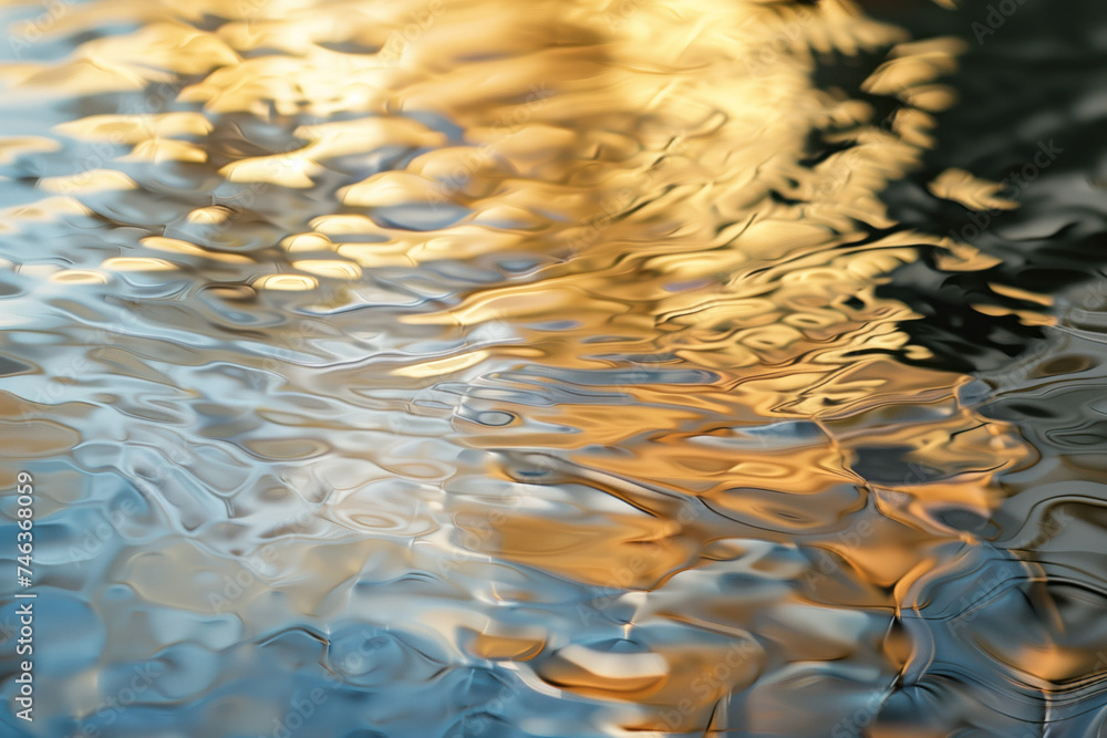 Poster abstract background with reflections and caustics. hi-tech. futuristic background image. created wit