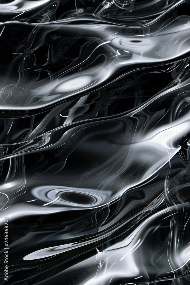 Poster abstract background with reflections and caustics. hi-tech. futuristic background image. created wit