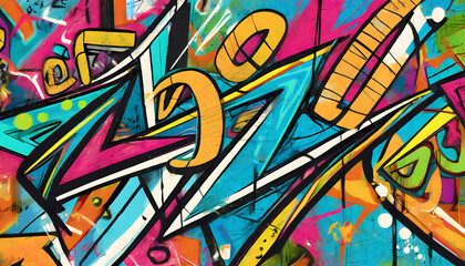 vibrant graffiti-style background wallpaper