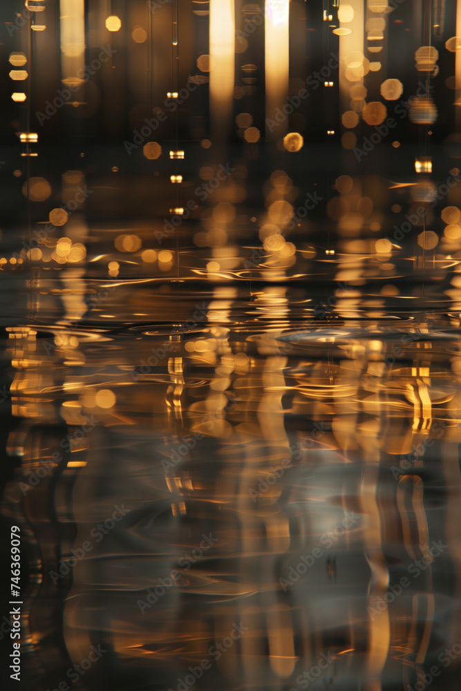 Poster abstract background with reflections and caustics. hi-tech. futuristic background image. created wit