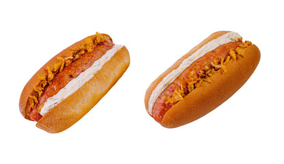 Hot dogs with the most crunchy onions