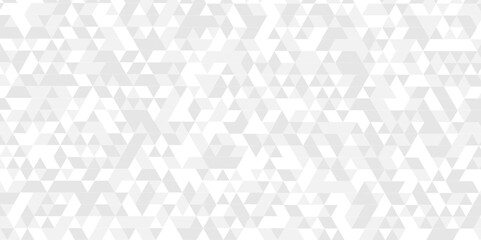 Abstract geometric pattern Gray and White Polygon Mosaic triangle Background, business and corporate background. Minimal diamond vector element metallic chain rough triangular low polygon backdrop. - obrazy, fototapety, plakaty