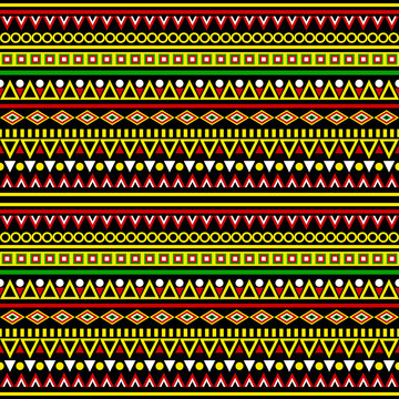 African Pattern Hand drawn abstract seamless pattern, ethnic background, simple style - great for textiles, banners, wallpapers, wrapping