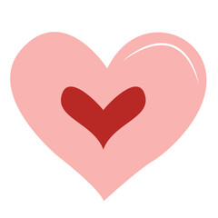 hearth made of beautiful flower for valentine days ai generative