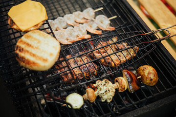 BBQ grill outdoor summer time