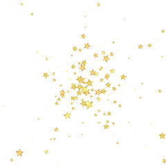 Magic stars vector overlay.  Gold stars scattered