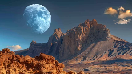 Photo sur Plexiglas les îles Canaries Moon landscape on Tenerife, Canary Islands.