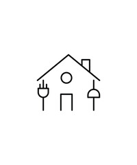 home icon, vector best line icon.