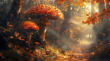 Mushrooms San Diego, California. - obrazy, fototapety, plakaty