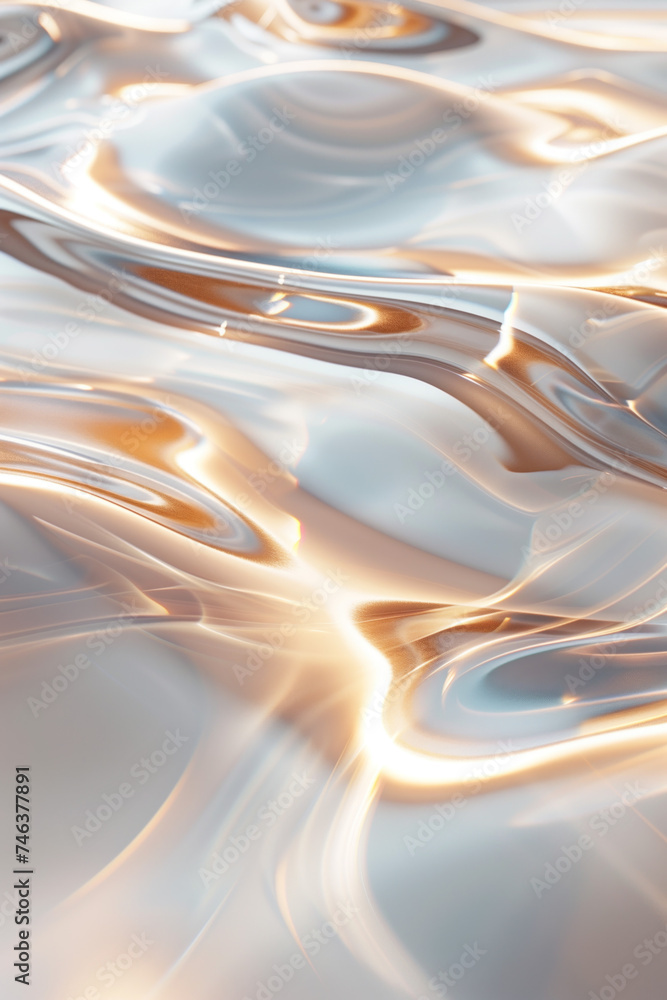 Poster abstract background with reflections and caustics. hi-tech. futuristic background image. created wit