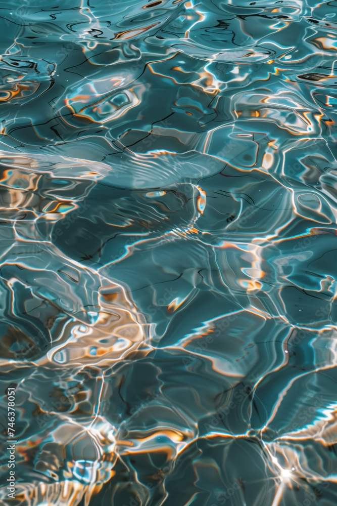 Poster abstract background with reflections and caustics. hi-tech. futuristic background image. created wit