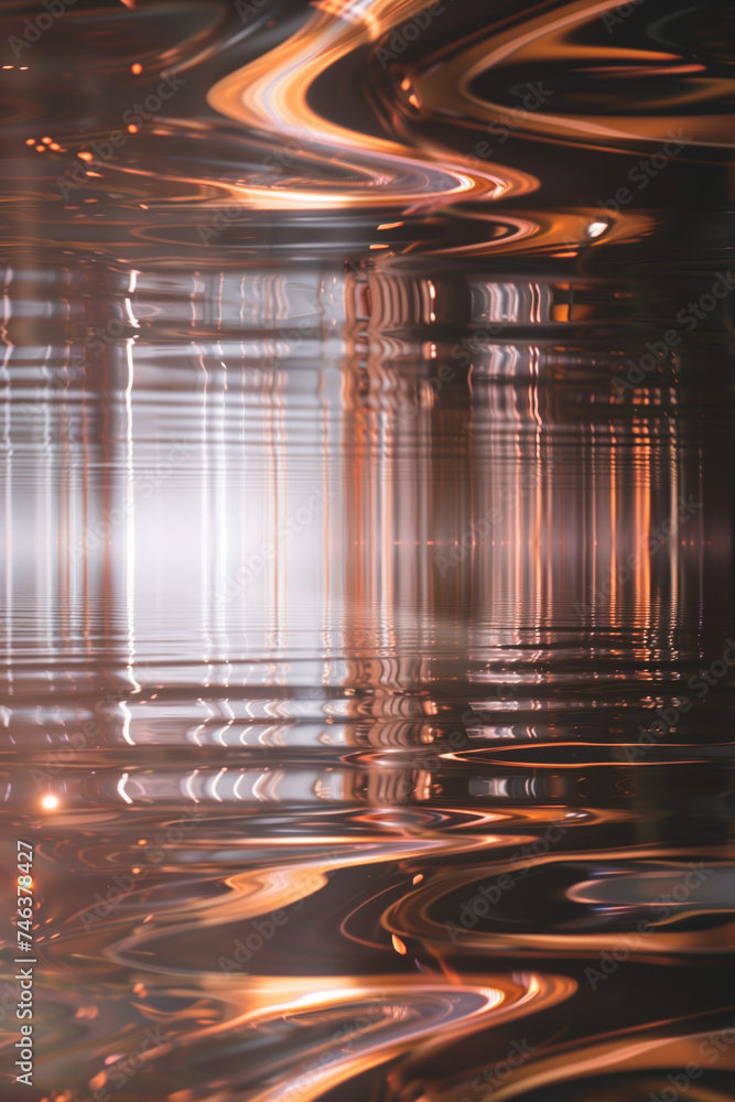 Poster abstract background with reflections and caustics. hi-tech. futuristic background image. created wit