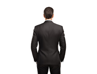 back of businessman