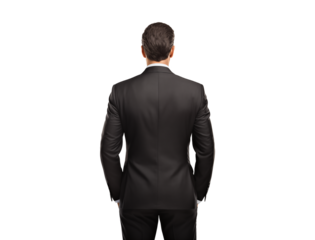 back of businessman