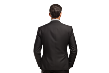 back of businessman
