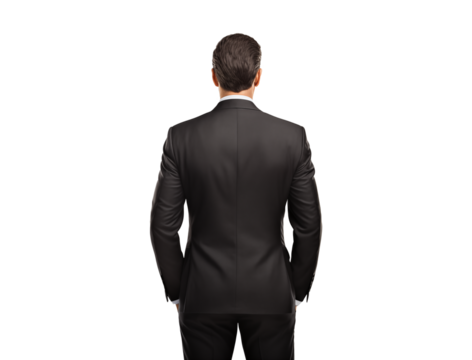 back of businessman