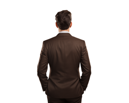 back of businessman