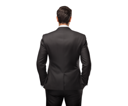 back of businessman
