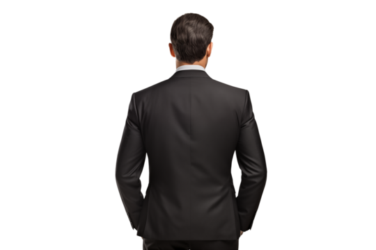 back of businessman