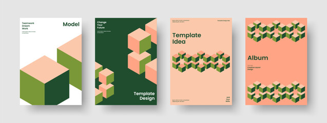 Fototapeta premium Modern Poster Layout. Creative Report Template. Isolated Book Cover Design. Background. Banner. Brochure. Flyer. Business Presentation. Pamphlet. Portfolio. Handbill. Leaflet. Notebook. Journal