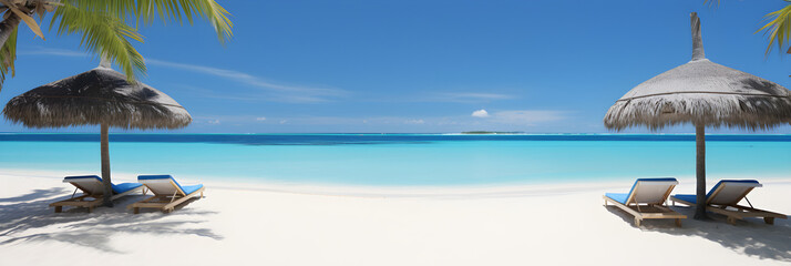 Perfect Blue Tropical Beach - the Ultimate Destination for Leisure and Luxury Holiday