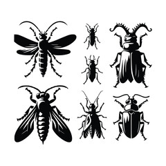 set of insects