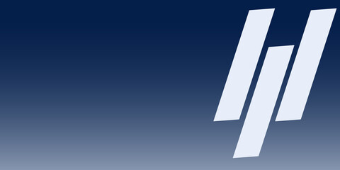 Paper blue empty background, geometrically located. Color blank for presentations, copy space