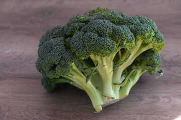 broccoli on a wooden table in the kitchen 6