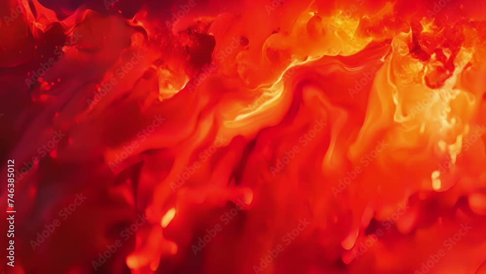 Poster fiery red blobs bursting with intense heat and vibrant energy these red blobs of liquid fire move an