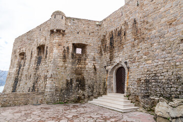 Fototapeta premium The citadel in Budva is an ancient fortress on the Adriatic coast, Montenegro