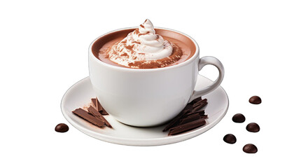 Hot Chocolate coffee cup with Cream png