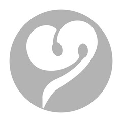 hearts icon on a white background, vector illustration