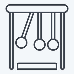 Icon Physic. related to Biochemistry symbol. line style. simple design editable. simple illustration