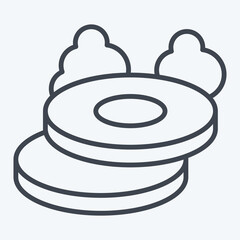 Icon Steak. related to Breakfast symbol. line style. simple design editable. simple illustration