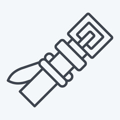 Icon Baseball Belt. related to Baseball symbol. line style. simple design editable. simple illustration