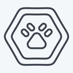 Icon Wild Life. related to Road Sign symbol. line style. simple design editable. simple illustration