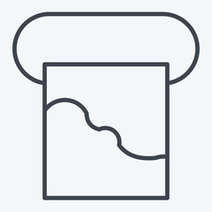 Icon Mold. related to Poison symbol. line style. simple design editable. simple illustration